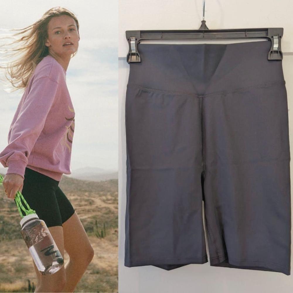 NWT Madewell MWL | Form High-Rise 7" Biker Shorts in Black